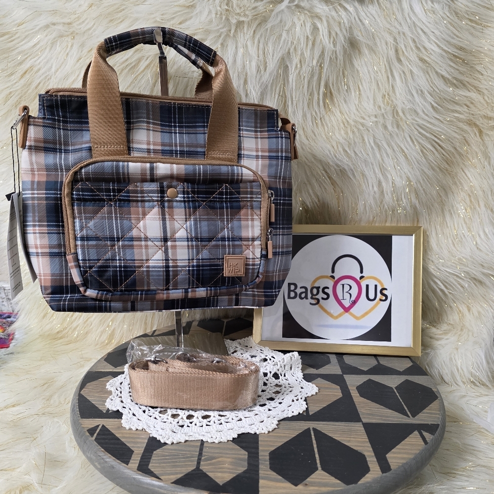 IHKWIP Excelsior Mini Tote with Crossbody Strap Nwts Positively Plaid Sold out